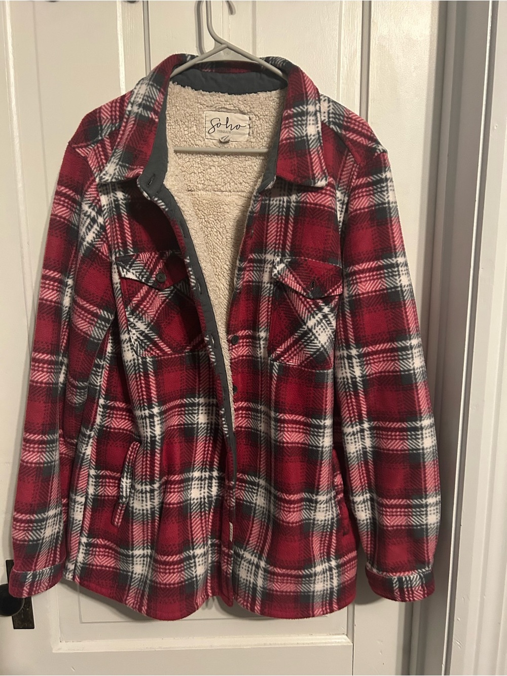 Soho Cream Sherpa-Lined Jacket
